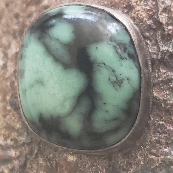 Vintage Artist Made Turquoise Brooch - Picture 7 of 7